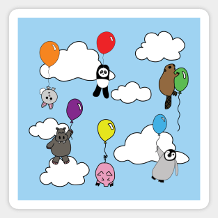 Animals with Balloons Magnet